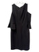 Antonio Melani Size 8 Black Polyester Off Shoulder Knee Length 3/4 Sleeve Dress Black / 8