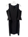 Antonio Melani Size 8 Black Polyester Off Shoulder Knee Length 3/4 Sleeve Dress Black / 8