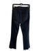 Mother Size 28 Black Cotton High Rise Zip Fly Frayed Flare Jeans Black / 28