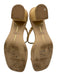 Dolce Vita Shoe Size 8.5 Beige Straw Block Heel Square Toe Double Strap Sandals Beige / 8.5