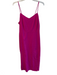 J Crew Size 8 Pink Linen & Viscose Side Zip Spaghetti Strap Ruched bodice Dress Pink / 8