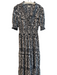 Max Studio Size Medium Black & White Polyester & Spandex V Neck Maxi Dress Black & White / Medium