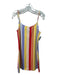 Nike Size M White Cotton Blend Striped Spaghetti Strap Dress White / M