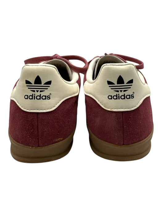 Adidas Shoe Size 11 Red & Pink Leather & Suede Solid Sneaker Men's Shoes Red & Pink / 11