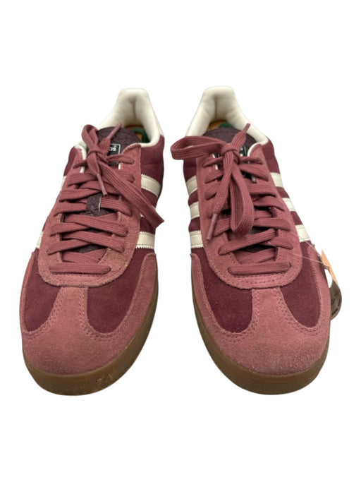 Adidas Shoe Size 11 Red & Pink Leather & Suede Solid Sneaker Men's Shoes Red & Pink / 11