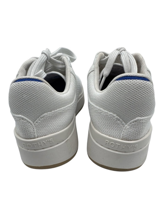 Rothy's Shoe Size 9 Light Gray & White Synthetic Knit Lace Up Low Top Sneakers Light Gray & White / 9