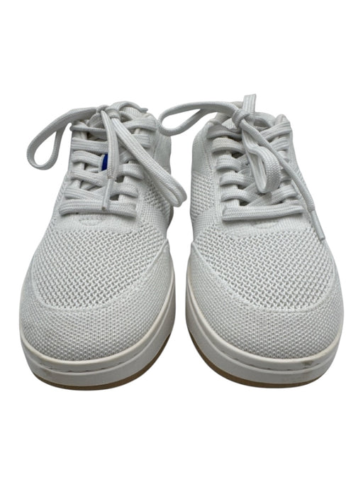 Rothy's Shoe Size 9 Light Gray & White Synthetic Knit Lace Up Low Top Sneakers Light Gray & White / 9