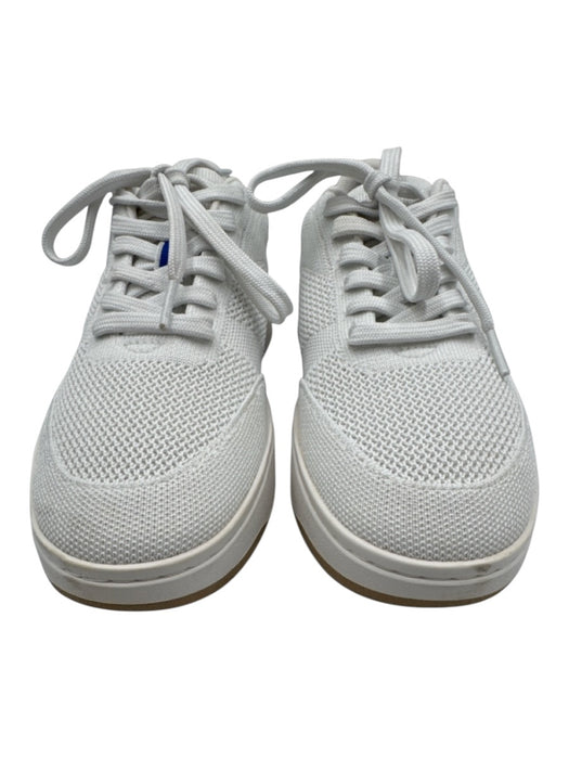 Rothy's Shoe Size 9 Light Gray & White Synthetic Knit Lace Up Low Top Sneakers Light Gray & White / 9