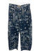 We The Free Size 26 Dark Wash & White Cotton Denim Button Fly High Rise Jeans Dark Wash & White / 26