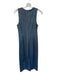 Rag & Bone Size 4 Med Dark Wash Rayon Blend Sleeveless Denim Print Maxi Dress Med Dark Wash / 4