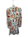 Olivaceous Size S White & Multi Rayon Long Sleeve Botanical butterflies Dress White & Multi / S