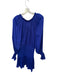 Ramy Brook Size M Royal Blue Polyester Long Balloon Sleeve Smocked Waist Dress Royal Blue / M