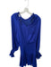 Ramy Brook Size M Royal Blue Polyester Long Balloon Sleeve Smocked Waist Dress Royal Blue / M