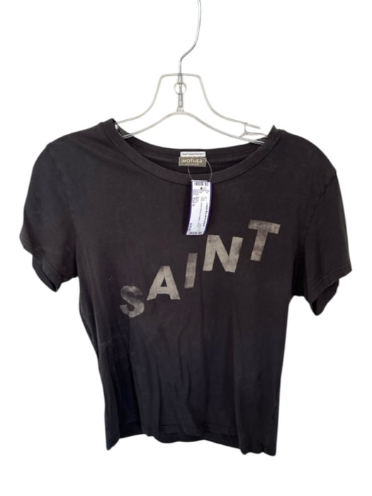 Mother Size Est S Gray Short Sleeve Graphic Top Gray / Est S