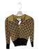 Gucci Size S Tan & brown Logo Knit Collar Long Sleeve Sweater Tan & brown / S