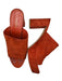 Mansur Gavriel Shoe Size 37 Rust Suede Platform Block Heel Open Toe Mules Rust / 37