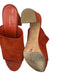 Mansur Gavriel Shoe Size 37 Rust Suede Platform Block Heel Open Toe Mules Rust / 37