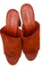 Mansur Gavriel Shoe Size 37 Rust Suede Platform Block Heel Open Toe Mules Rust / 37