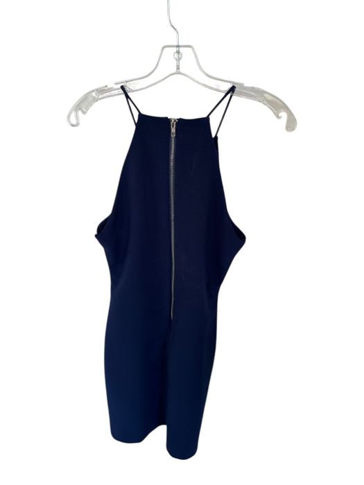 Parker Size M Navy & white Sleeveless Lace Up sides Back Zip Dress Navy & white / M