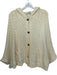 Rosie Neira Size XS/S Cream Nylon Blend Hood Cable Knit Buttons Sweater Cream / XS/S