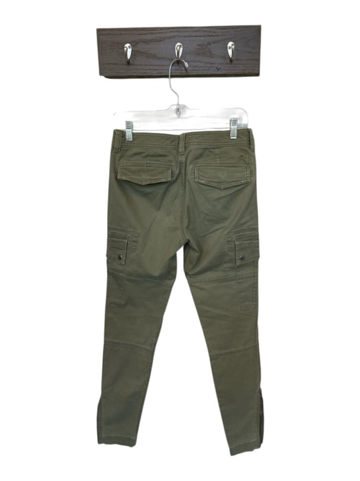 Polo Ralph Lauren Size 2 Army Green Cotton Low Rise Cargo Pockets Skinny Pants Army Green / 2