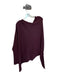 Jaki London Size S/M Maroon Acrylic Blend Asymetric Poncho Sweater Maroon / S/M
