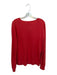 Lacoste Size 44 Coral Cotton Solid V Neck Men's Sweater Coral / 44