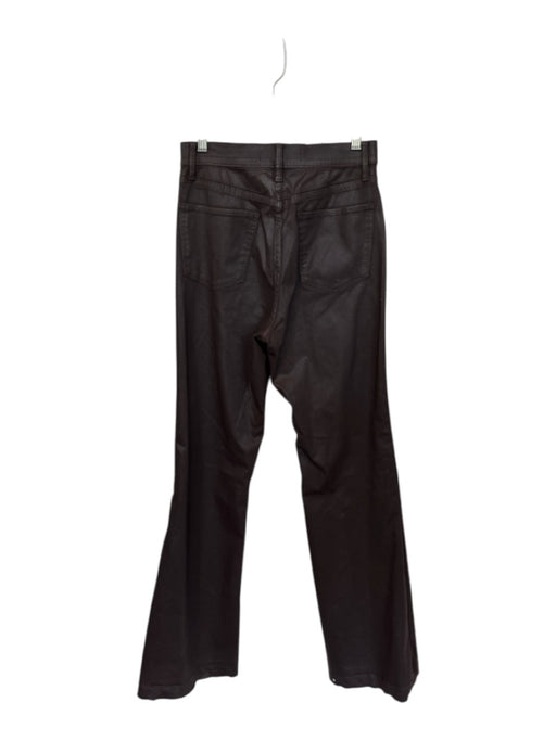 Joe's Size 27 Brown Coated Canvas High Waist Wide Leg Pants Brown / 27