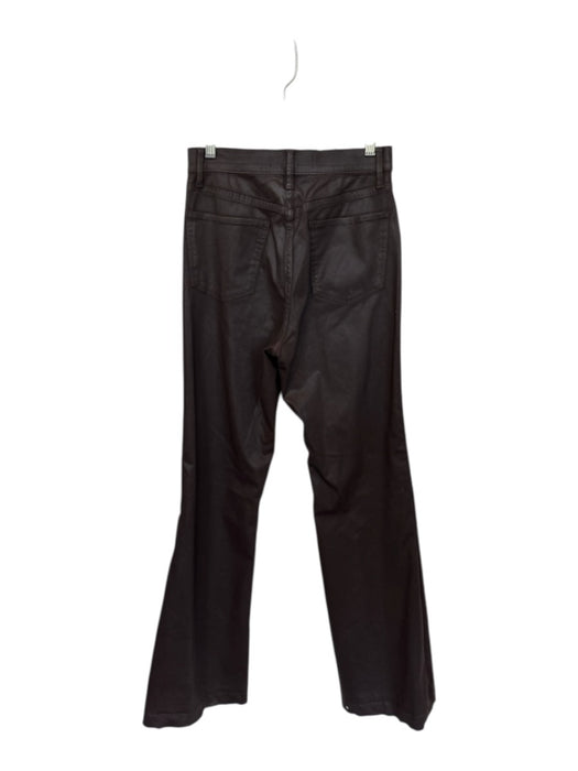 Joe's Size 27 Brown Coated Canvas High Waist Wide Leg Pants Brown / 27