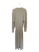 Lemaire Size Est M Oatmeal Long Balloon Sleeve Elastic Waist Knit Maxi Dress Oatmeal / Est M