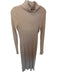 The Range Size M Tan Cotton Blend Long Sleeve Waffle Turtleneck Maxi Dress Tan / M