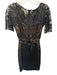 Beguile Byron Lars Size 4 Black & Nude Cotton Blend Lace Overlay Midi Dress Black & Nude / 4