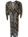Moulinette Soeurs Size 8 Black & Multi Velvet Accent Long Sleeve Flowers Dress Black & Multi / 8