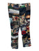 Alice & Olivia Size 2 Multi Poly Blend Straight Leg Nature Print Front Zip Pants Multi / 2
