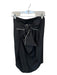 Donna Karan Size 8 Black & Gray Wool & Nylon Blend Fringe Front Tie A Line Skirt Black & Gray / 8