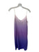 Equipment Size M Purple Silk Spaghetti Strap Ombre Midi Dress Purple / M