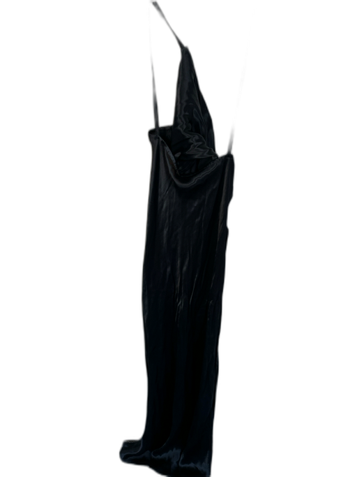 Blank Size 8 Black Viscose One Shoulder Slit Maxi Dress Black / 8