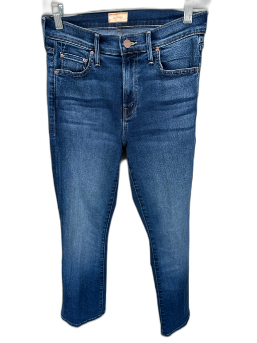 Mother Size 25 Dark Wash Cotton Blend Mid Rise Bootcut Jeans Dark Wash / 25