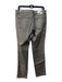 Escada Size 42 Silver Cotton Blend Mid Rise Straight Cut Gold Hardware Jeans Silver / 42