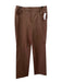 Escada Size 42 Brown Cotton Blend Mid Rise Straight Cut Gold Hardware Jeans Brown / 42