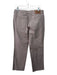 Escada Size 42 Gray Cotton Blend Mid Rise Straight Cut Gold Hardware Jeans Gray / 42