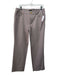 Escada Size 42 Gray Cotton Blend Mid Rise Straight Cut Gold Hardware Jeans Gray / 42