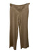 Escada Size 38 Beige Wool Blend Mid Rise Straight Side Zip Seam Detail Pants Beige / 38