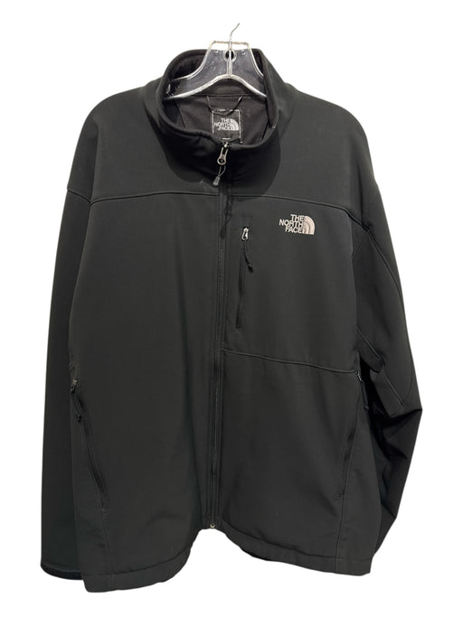The North Face AS IS Size XXL Black Polyester Solid Zipper Men's Jacket Black / XXL