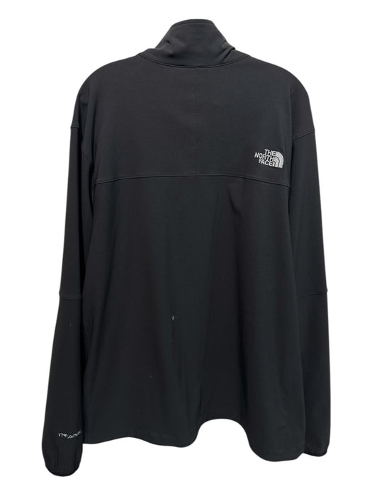 The North Face AS IS Size XXL Black Polyester Solid Zipper Men's Jacket Black / XXL
