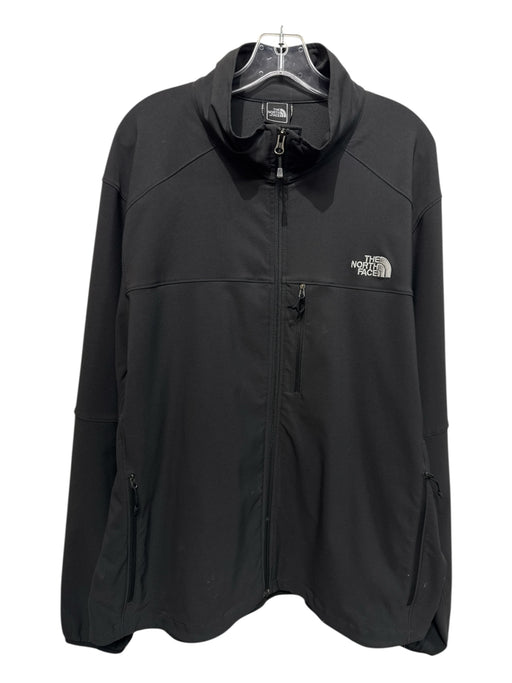 The North Face AS IS Size XXL Black Polyester Solid Zipper Men's Jacket Black / XXL