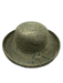 shebobo Dusty Green Raffia Woven Round Tie Detail Sun Hat Dusty Green