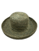 shebobo Dusty Green Raffia Woven Round Tie Detail Sun Hat Dusty Green