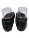 Stuart Weitzman Shoe Size 8.5 Black Leather Elastic Square Round Toe Flats Black / 8.5