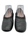 Stuart Weitzman Shoe Size 8.5 Black Leather Elastic Square Round Toe Flats Black / 8.5